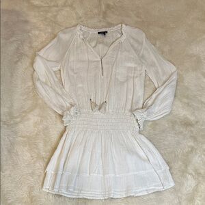 PAIGE White Long Sleeve Dress